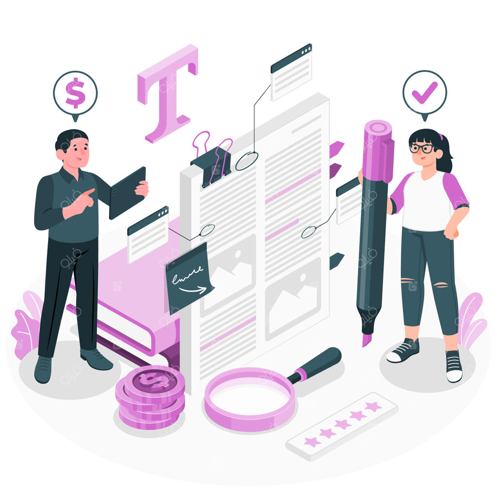 تصویرسازی مفهوم کمیسیون تحریریه