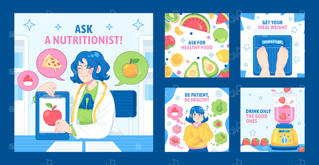 طراحی قالب برای متخصص تغذیه