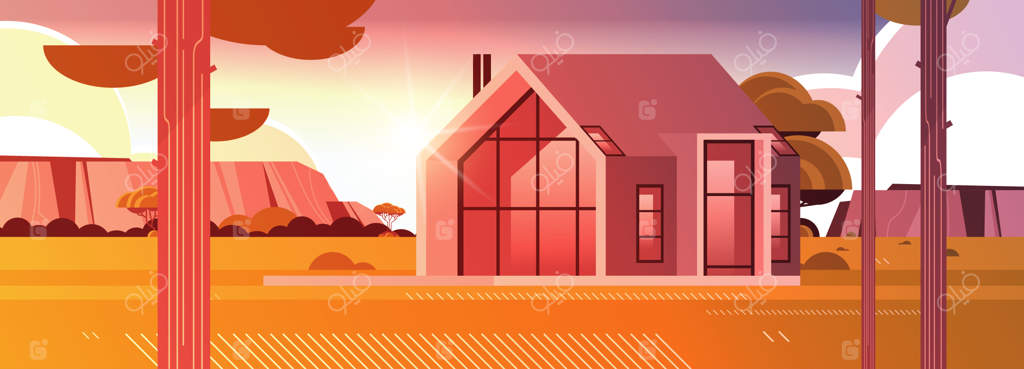 خانه مدرن از پانل‌های ساندویچی با پنجره‌های بزرگ پانورامیک - مفهوم خانه‌سازی ماژولار و سازگار با محیط زیست