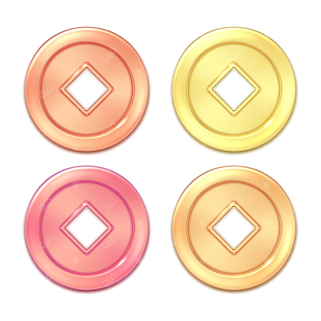 سکه طلا: طراحی سه‌بعدی واقع‌گرایانه پول نقد چین