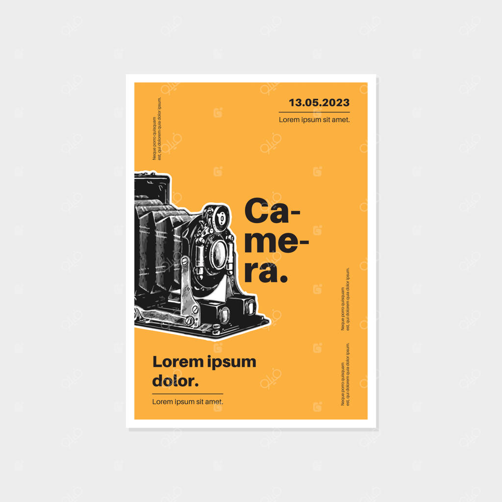 پوستر دوربین با تصویر قطار