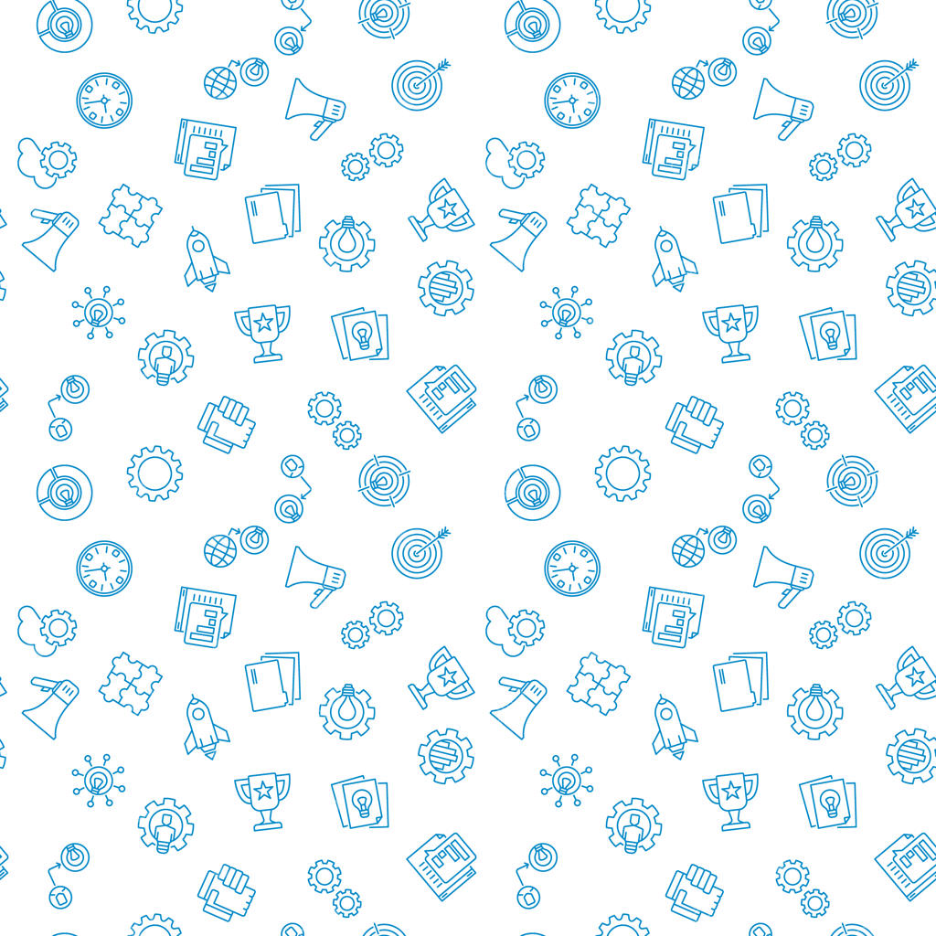 پترن یا پس‌زمینه وکتور بدون درز با طرح خطی استارتاپ