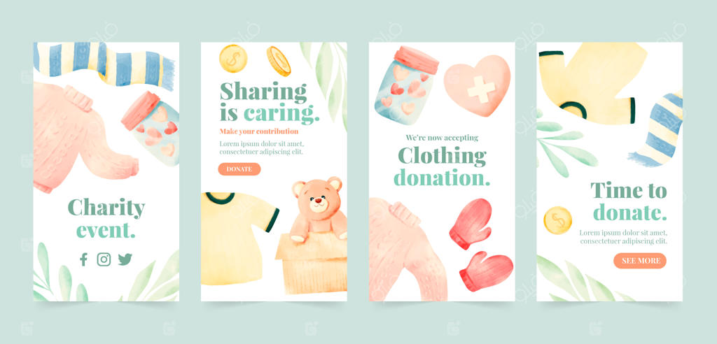 استوری‌های اینستاگرام رویداد خیریه آبرنگی