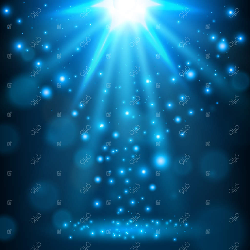 زمینه روشن با نور آبی