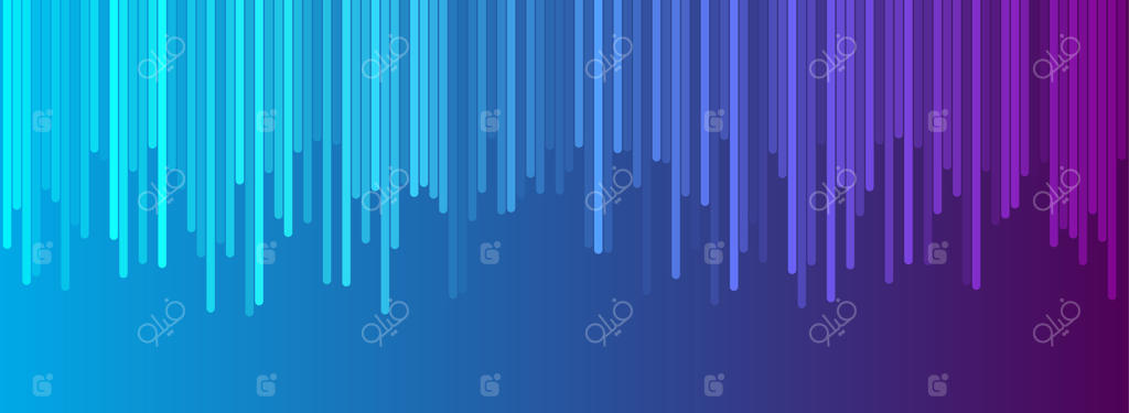 پس‌زمینه فناوری آینده‌نگر با خطوط مینیمال آبی و فرابنفش روشن