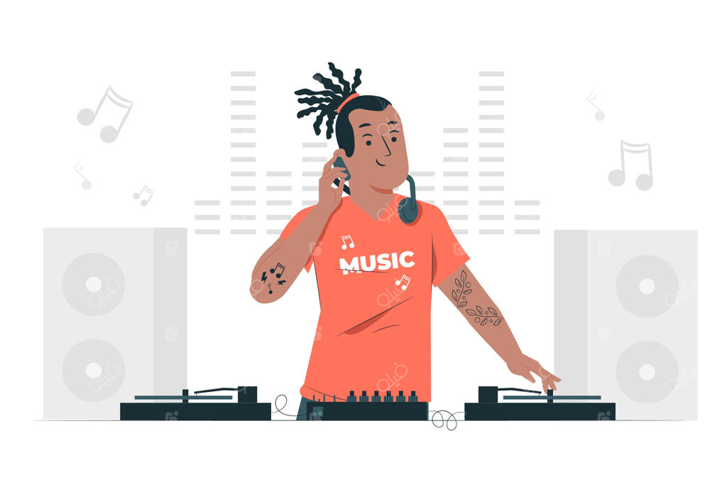 تصویرسازی مفهوم دی‌جی