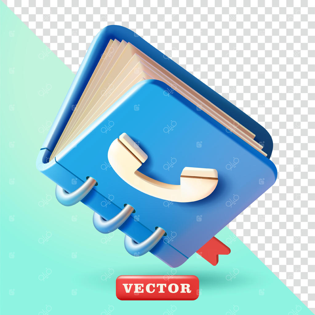 دفترچه تلفن سه‌بعدی: مناسب برای ارتباطات، فناوری و عناصر طراحی