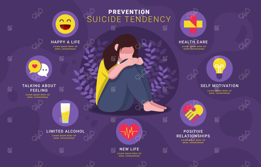اینفوگرافیک پیشگیری از خودکشی