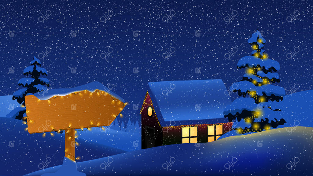 کریسمس مبارک! سال نو مبارک. تابلوی جاده چوبی رایگان.