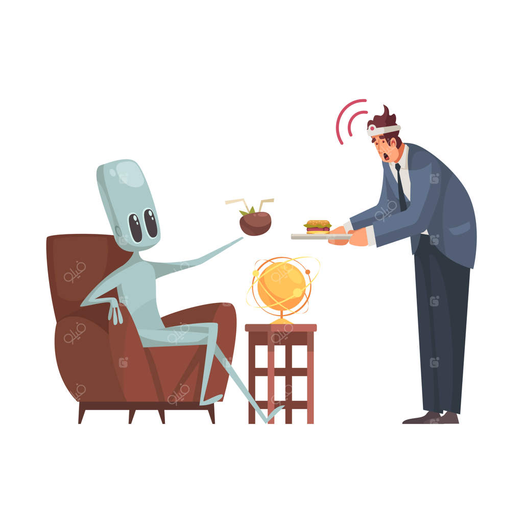 کنترل ذهن انسان توسط موجود فضایی با سینی (کارتون)