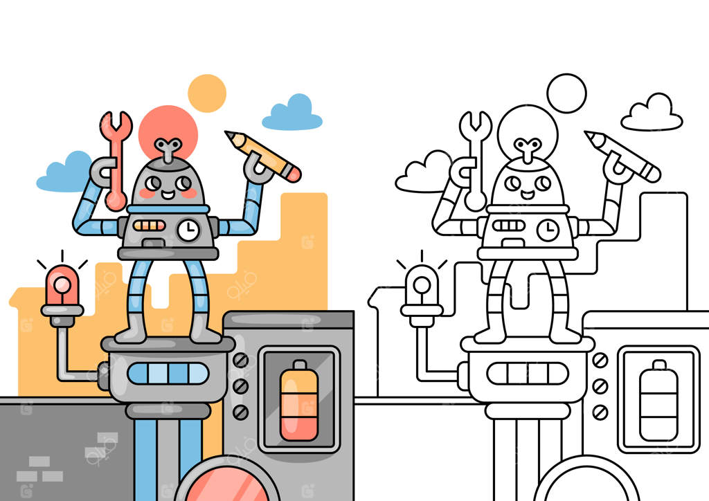 تصویرسازی ربات دست‌ساز