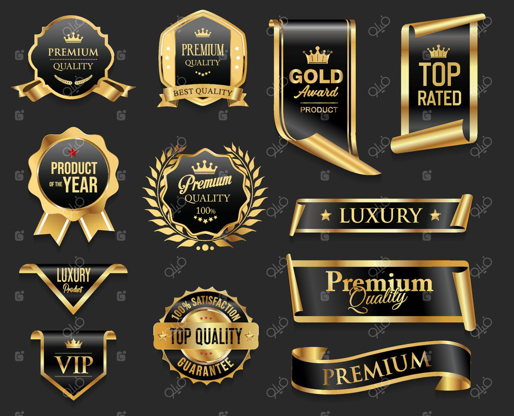 کلکسیون لوکس وکتور نشان‌ها و جوایز با کیفیت عالی را کاوش کنید