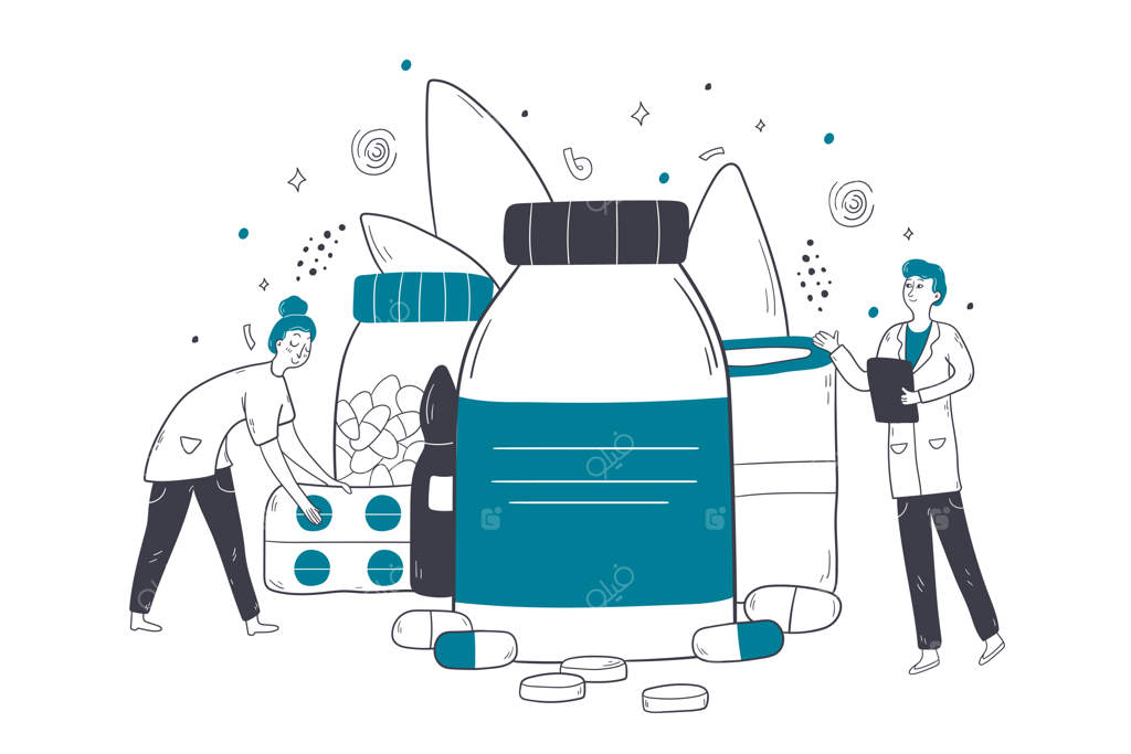 تصویری از مفاهیم بهداشت، خرید دارو، و داروخانه