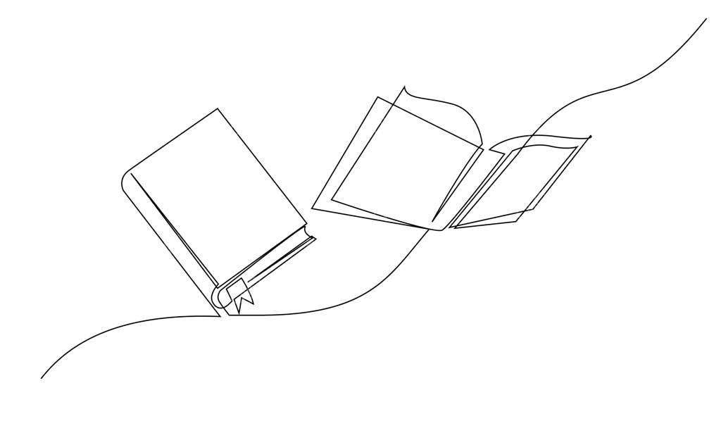 نقاشی خطی پیوسته برای تصویرسازی کتاب