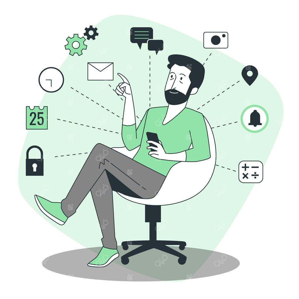 تصویر مفهومی ابزارهای دیجیتال