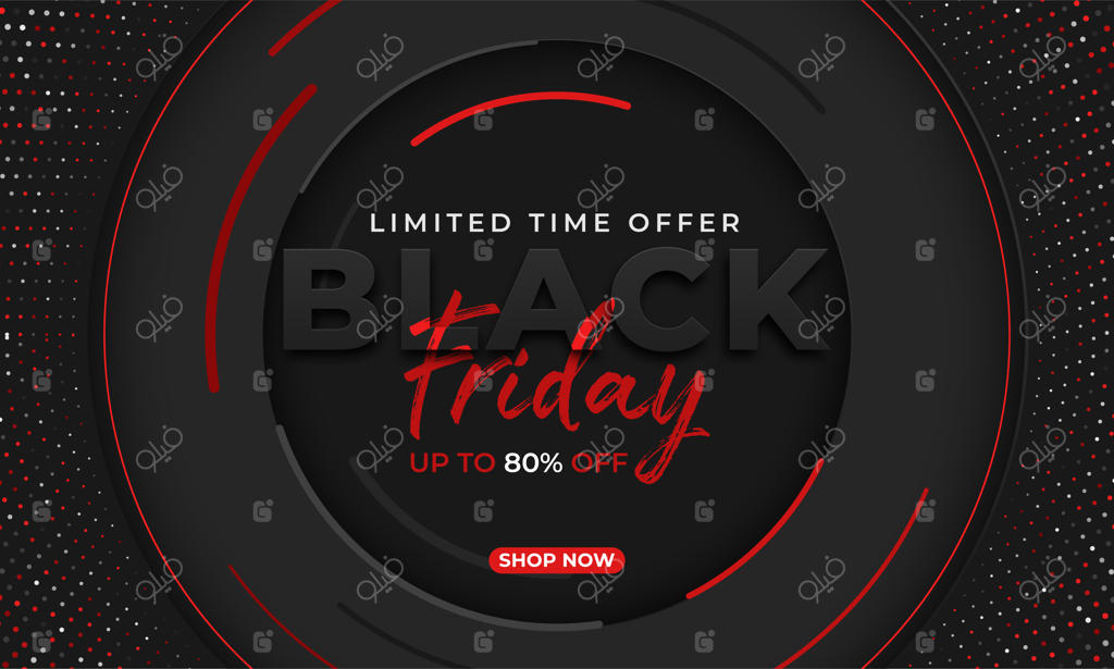 قالب وکتور تخفیف جمعه سیاه