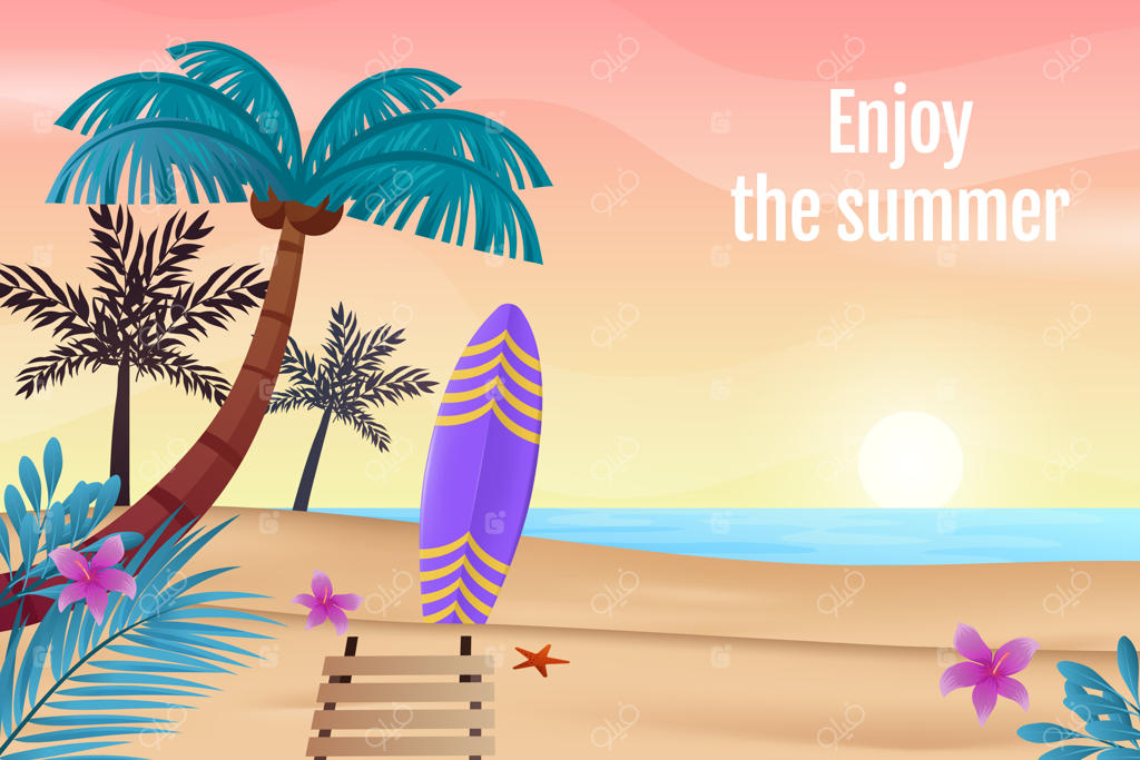 پس‌زمینه واقعی برای تابستان