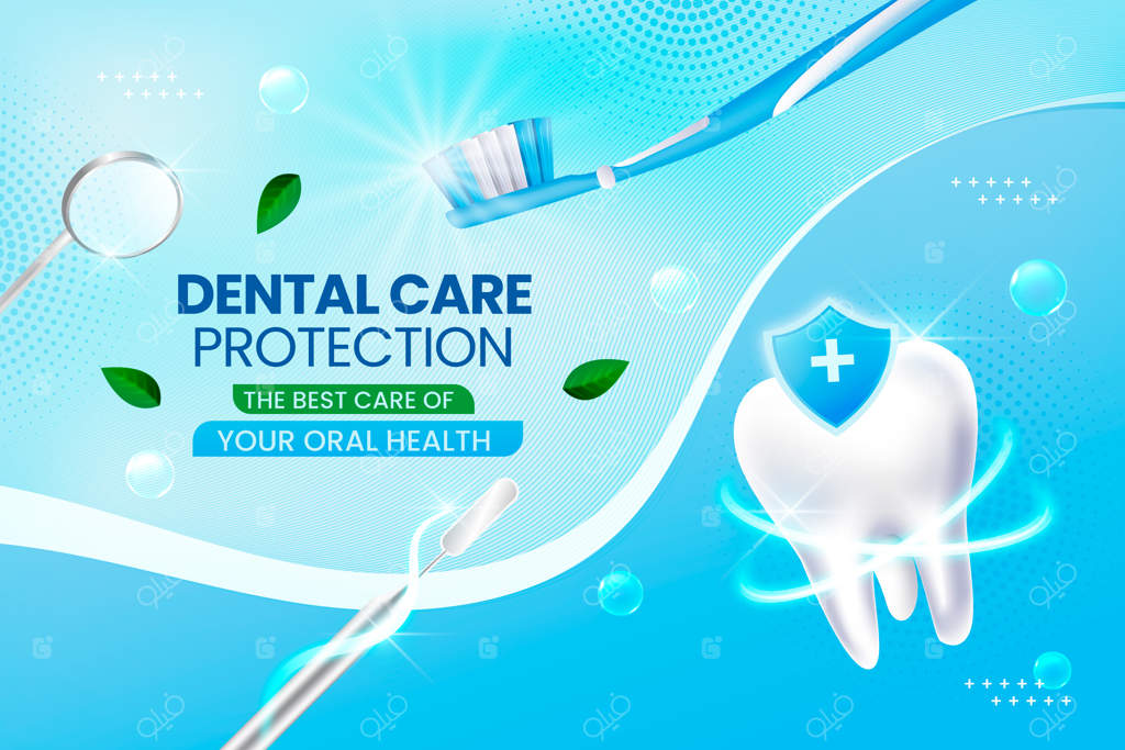 تصویر دست‌کشیده از بهداشت دهان و دندان