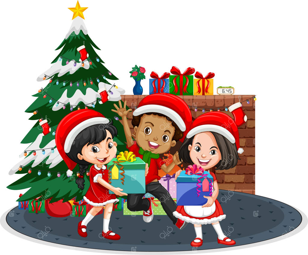 جشن کریسمس کودکان در خانه