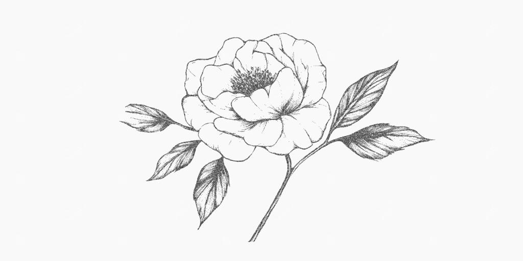 الگوی گل. عنصر گرافیکی برجسته با بافت ظریف شن، نویز قدیمی نیم‌تن، لکه‌های پراکنده سنگ‌ریزه. حاشیه‌های تعیین شده.