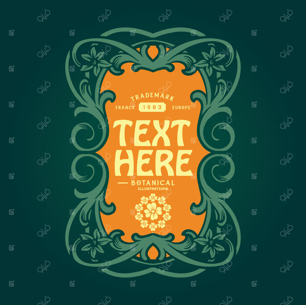 نشان وکتور سبک نوآر با گل‌های قدیمی برای لوگو، تیشرت، استیکر، و طراحی برچسب و کارت پستال برندهای تجاری و تبلیغاتی شما