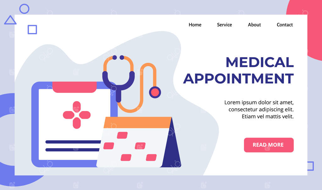 کمپین تقویم و برنامه‌ریزی نوبت‌های پزشکی برای صفحه اصلی وب‌سایت