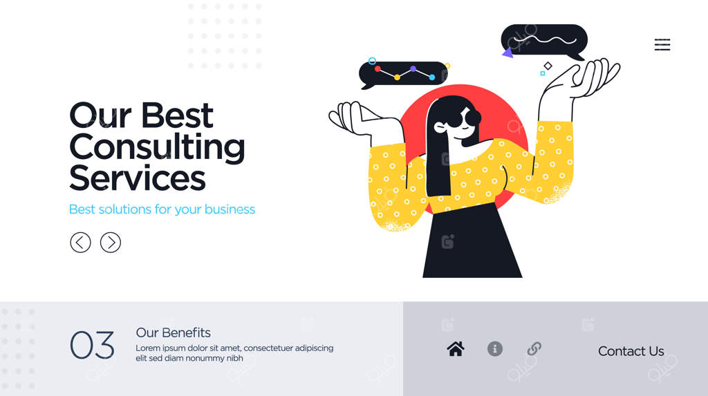 طراحی قالب صفحه فرود برای خدمات پشتیبانی حرفه‌ای مشتریان