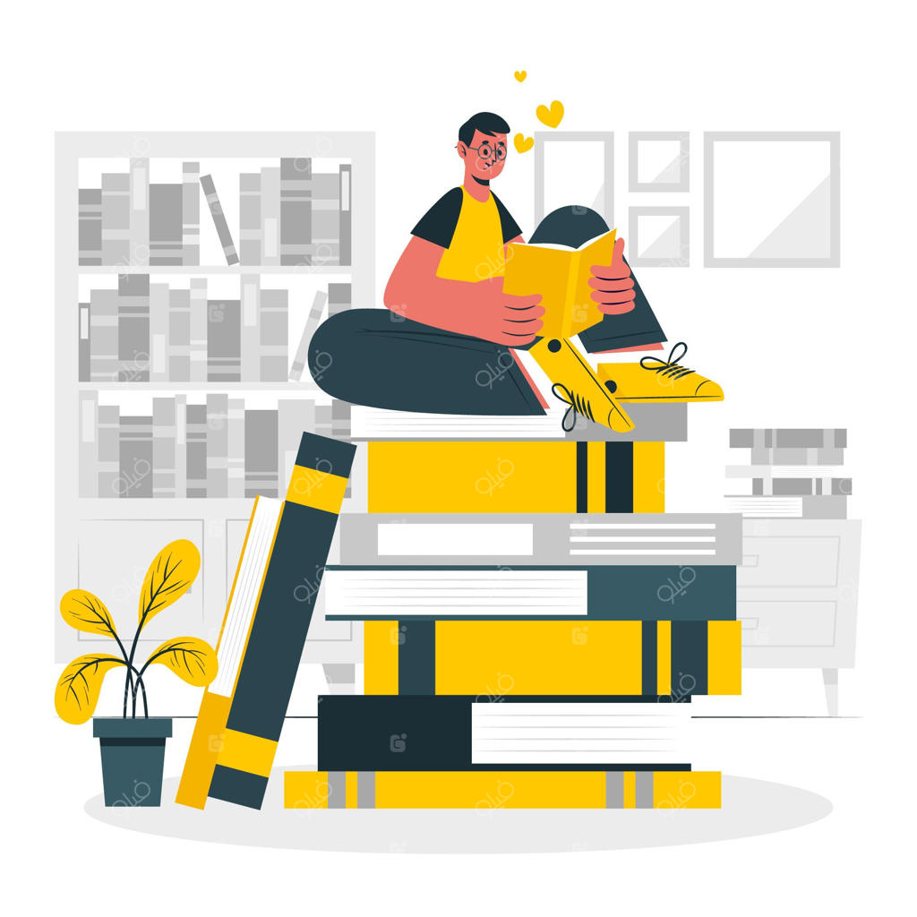 تصویرسازی مفهوم کتاب‌دوستی