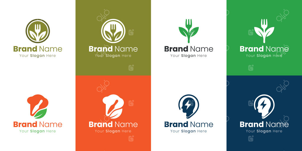 طرح‌های لوگوی خلاقانه‌ی رستوران: کلاه سرآشپز، مغز و تکنولوژی