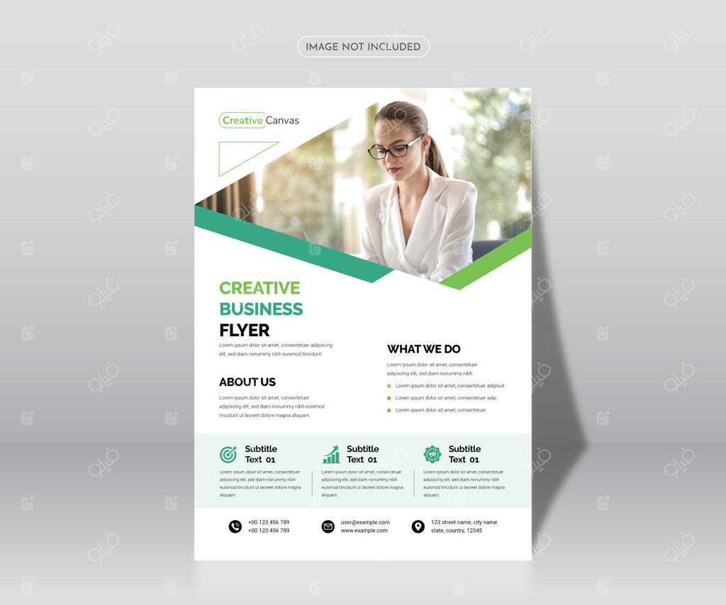 قالب تراکت تجاری خلاقانه