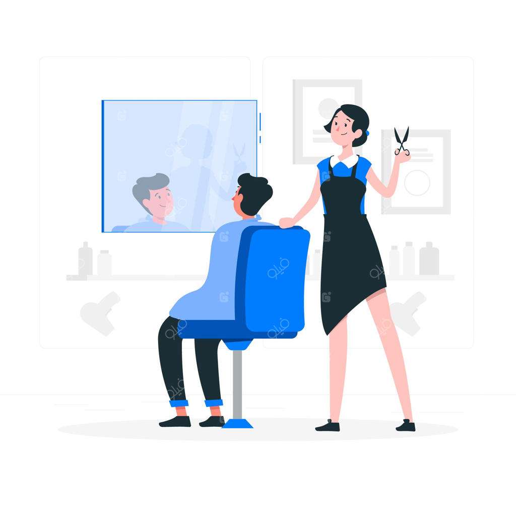 تصویرسازی مفهومی آرایشگر