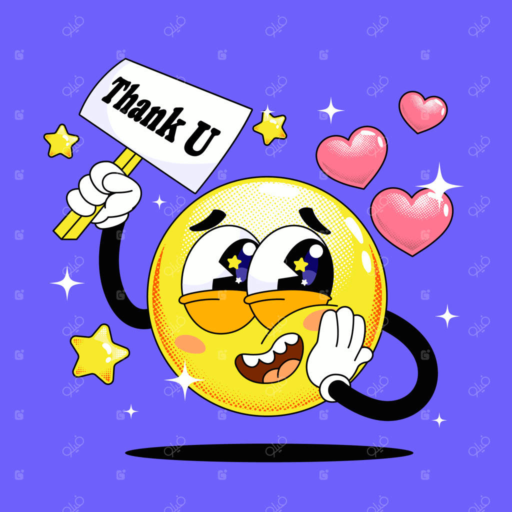 تصویرسازی اموجی تشکر