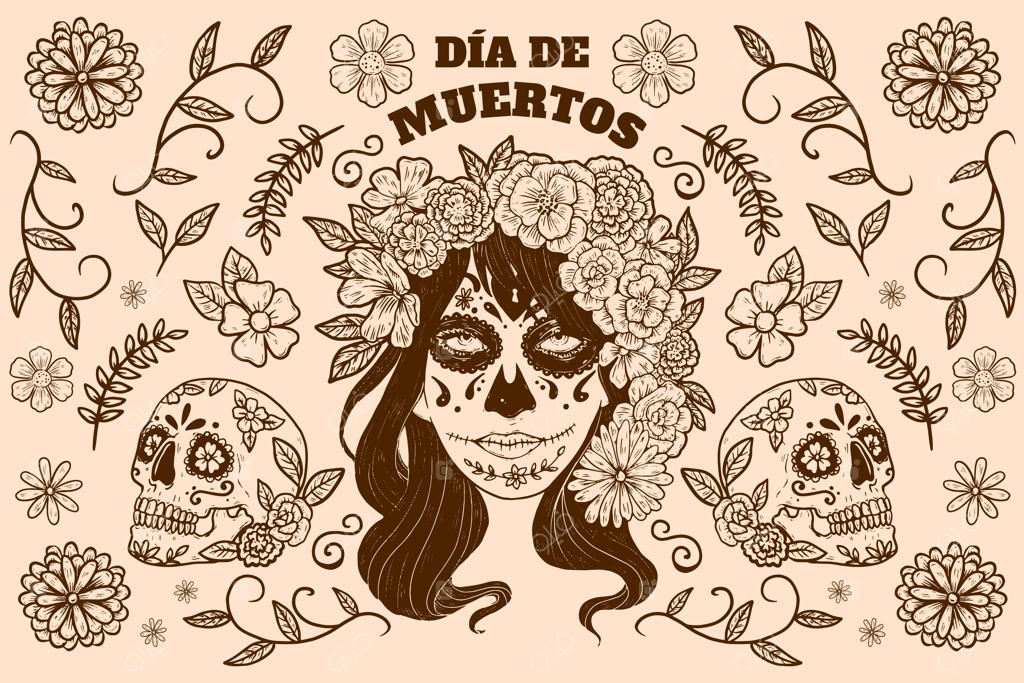 پس‌زمینه دست‌ساز روز مردگان