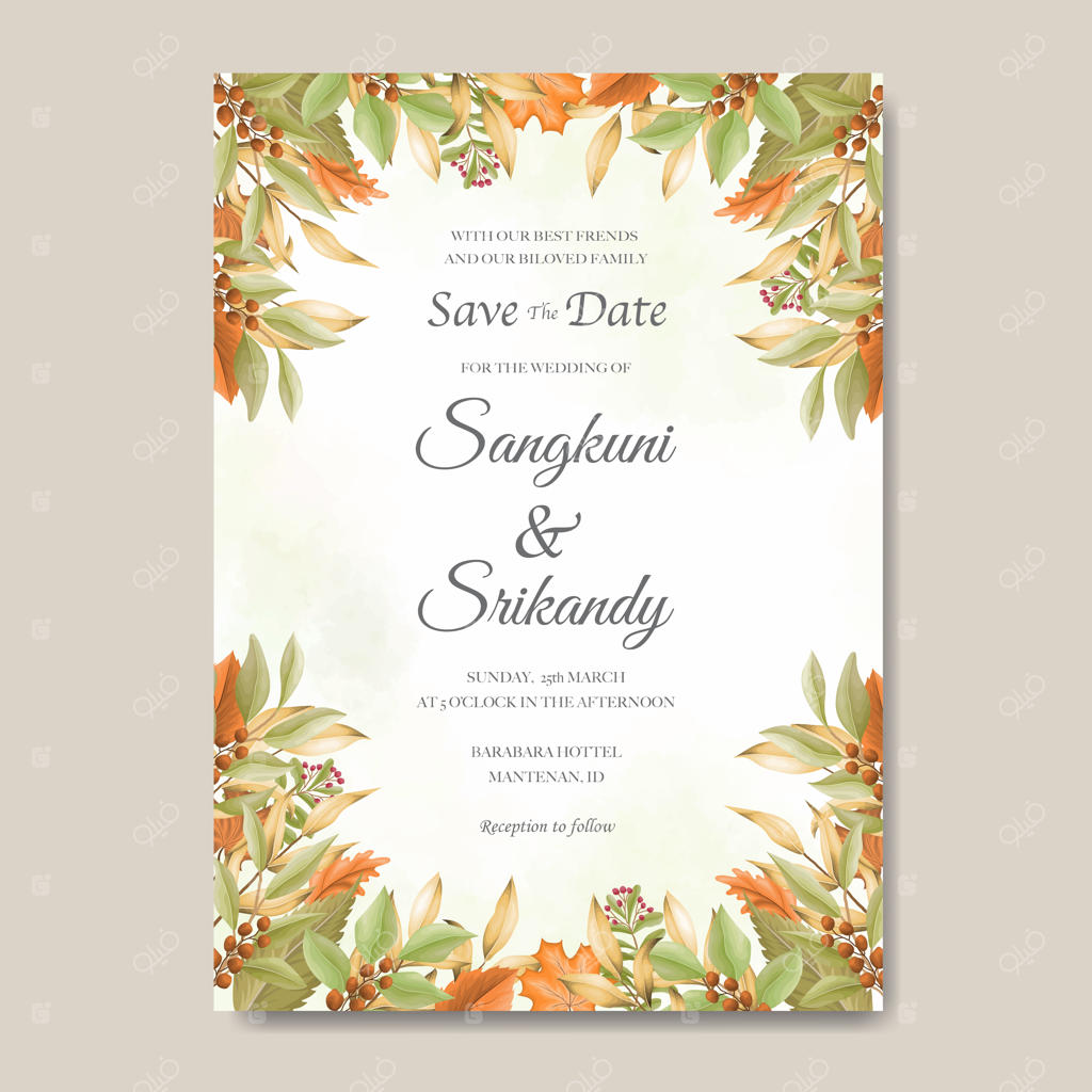 برگ‌های پاییزی دست‌کشیده