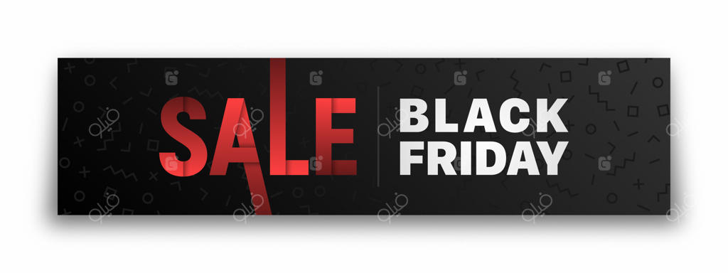 طراحی بنر تخفیف ویژه بلک فرایدی.