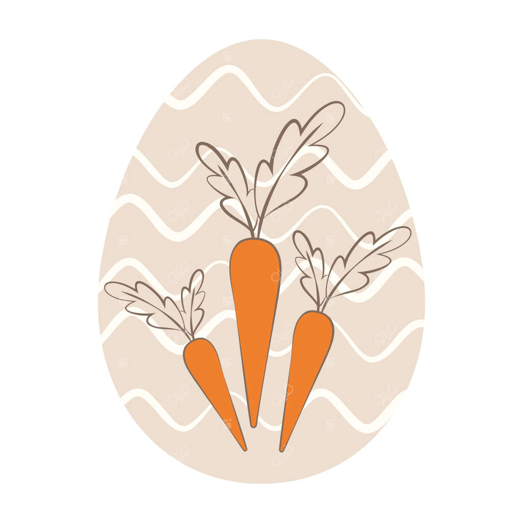 تخم‌مرغ‌ رنگی در باغ هویج