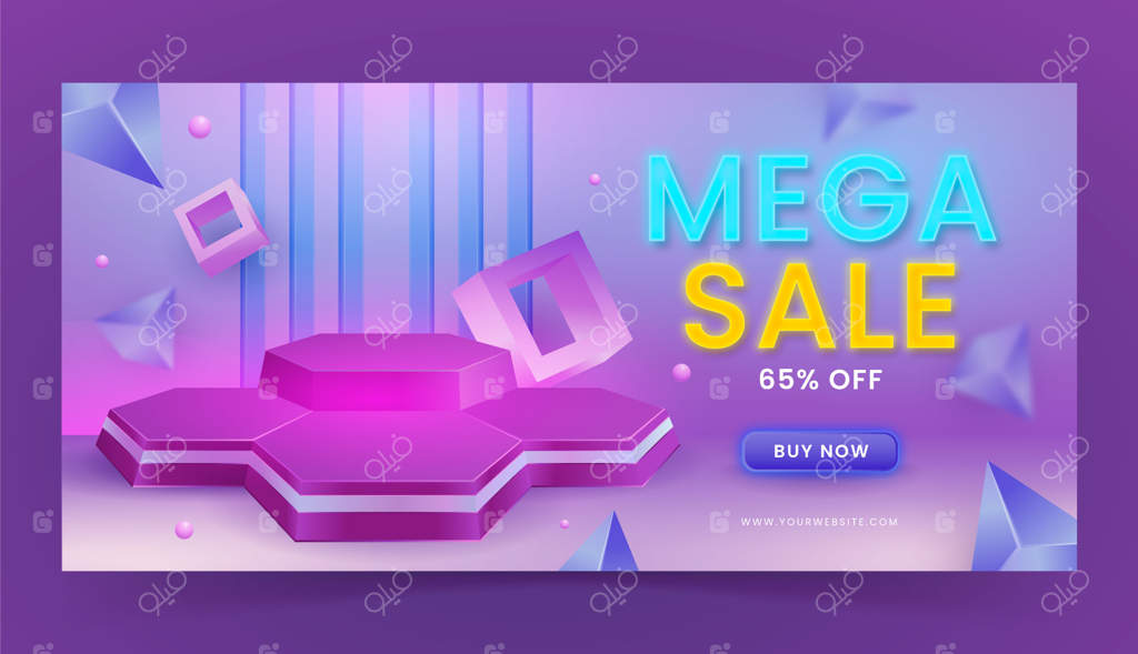 بنر افقی واقعی برای سکوهای برنده