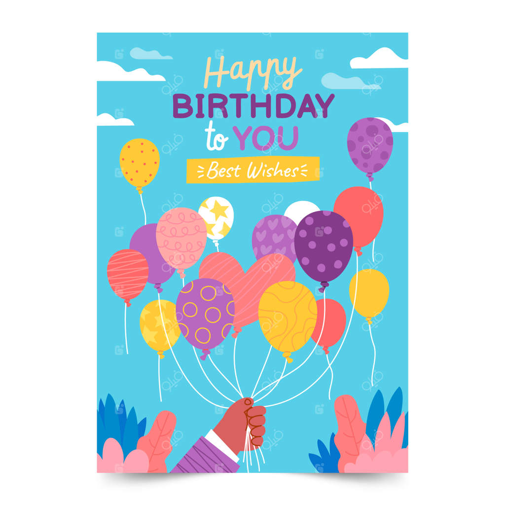 قالب کارت تبریک تولد