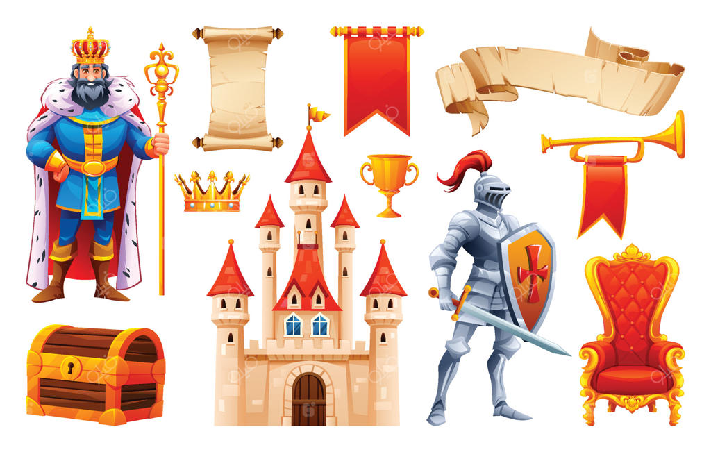 کشف عناصر سلطنتی و فانتزی برای پروژه‌های شما - وکتور حرفه‌ای