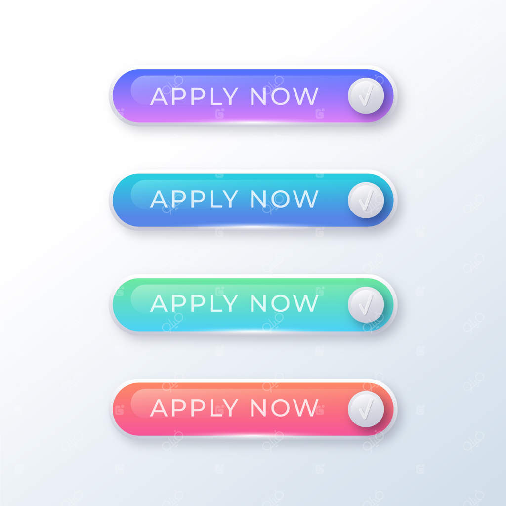 مجموعه برچسب‌های "هم‌اکنون اقدام کنید" با گرادیانت رنگی