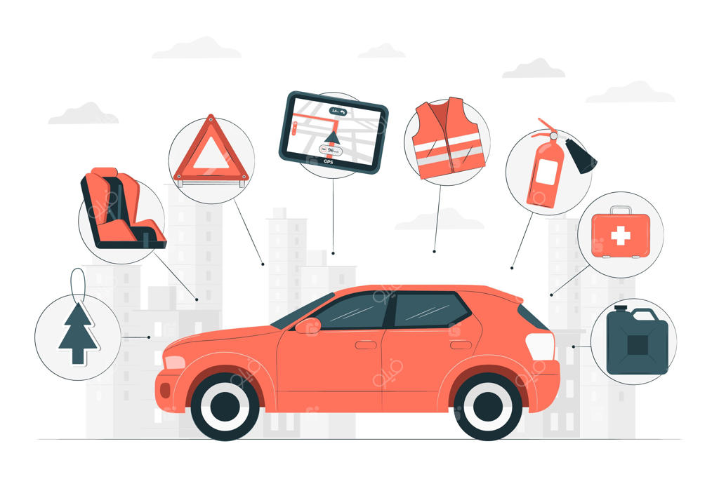 تصویرسازی مفهومی لوازم جانبی خودرو