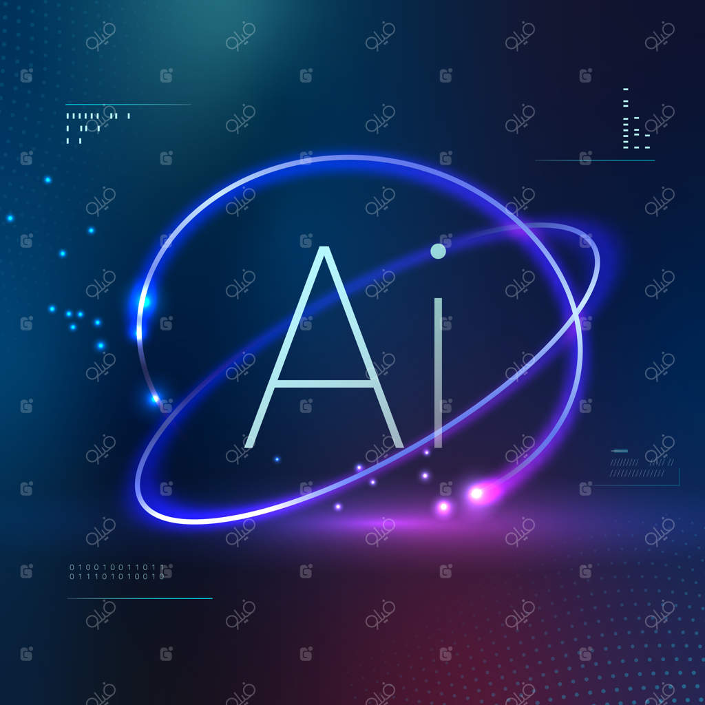 پس‌زمینه وکتور فناوری آینده‌نگر هوش مصنوعی