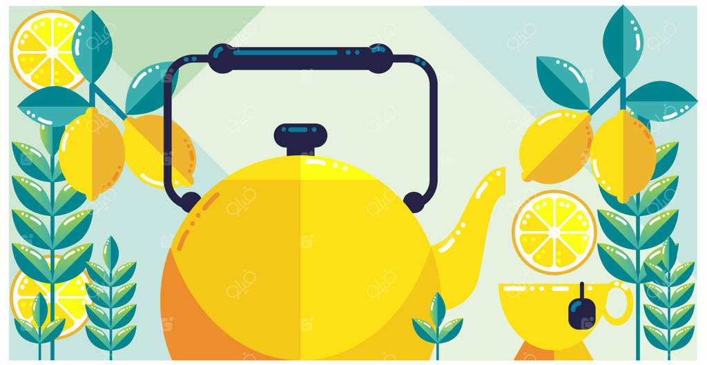 طراحی تازه چای لیمو