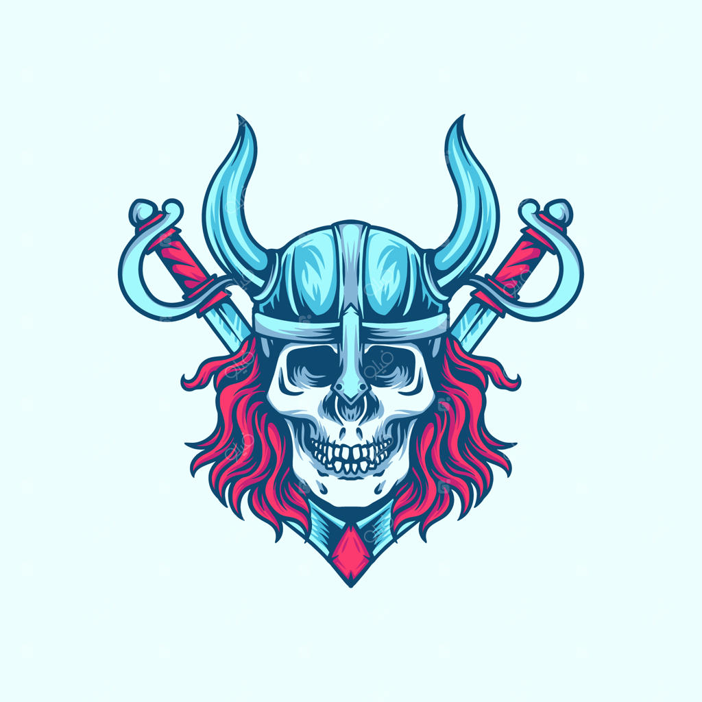 تصویر جمجمه وایکینگ‌ها