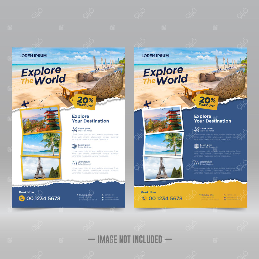 قالب طراحی تراکت تور و گردشگری