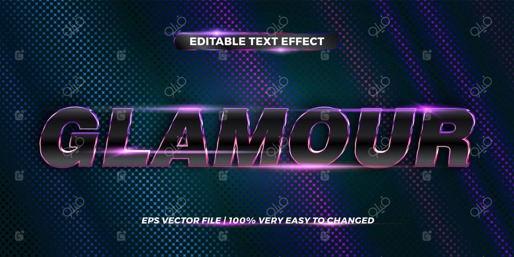 افکت متن قابل ویرایش، واژه‌ی زرق و برق