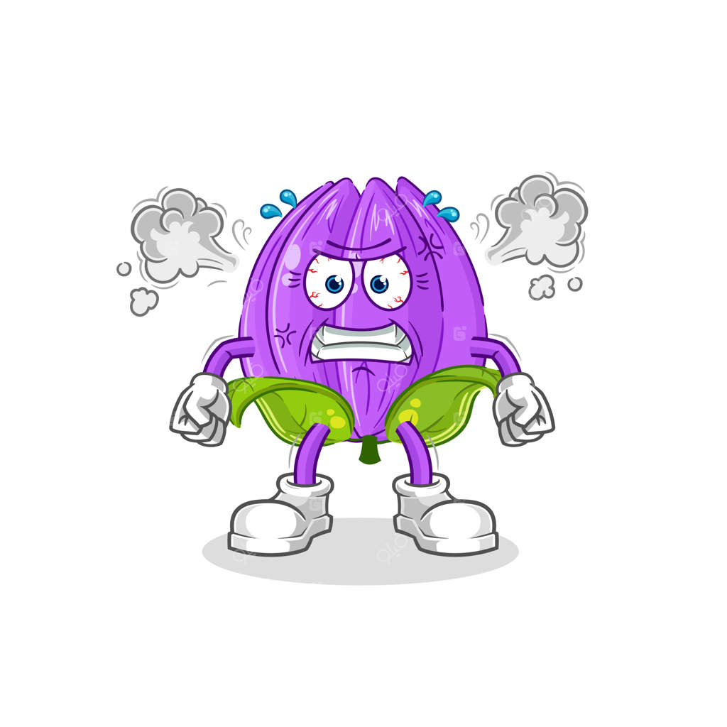 تصویر وکتور کارتونی از طلوع، طلسم بسیار عصبانی