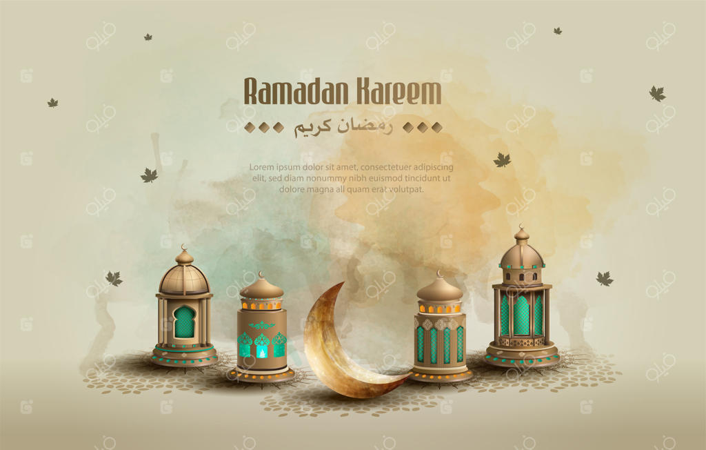 قالب طراحی کارت تبریک رمضان کریم
