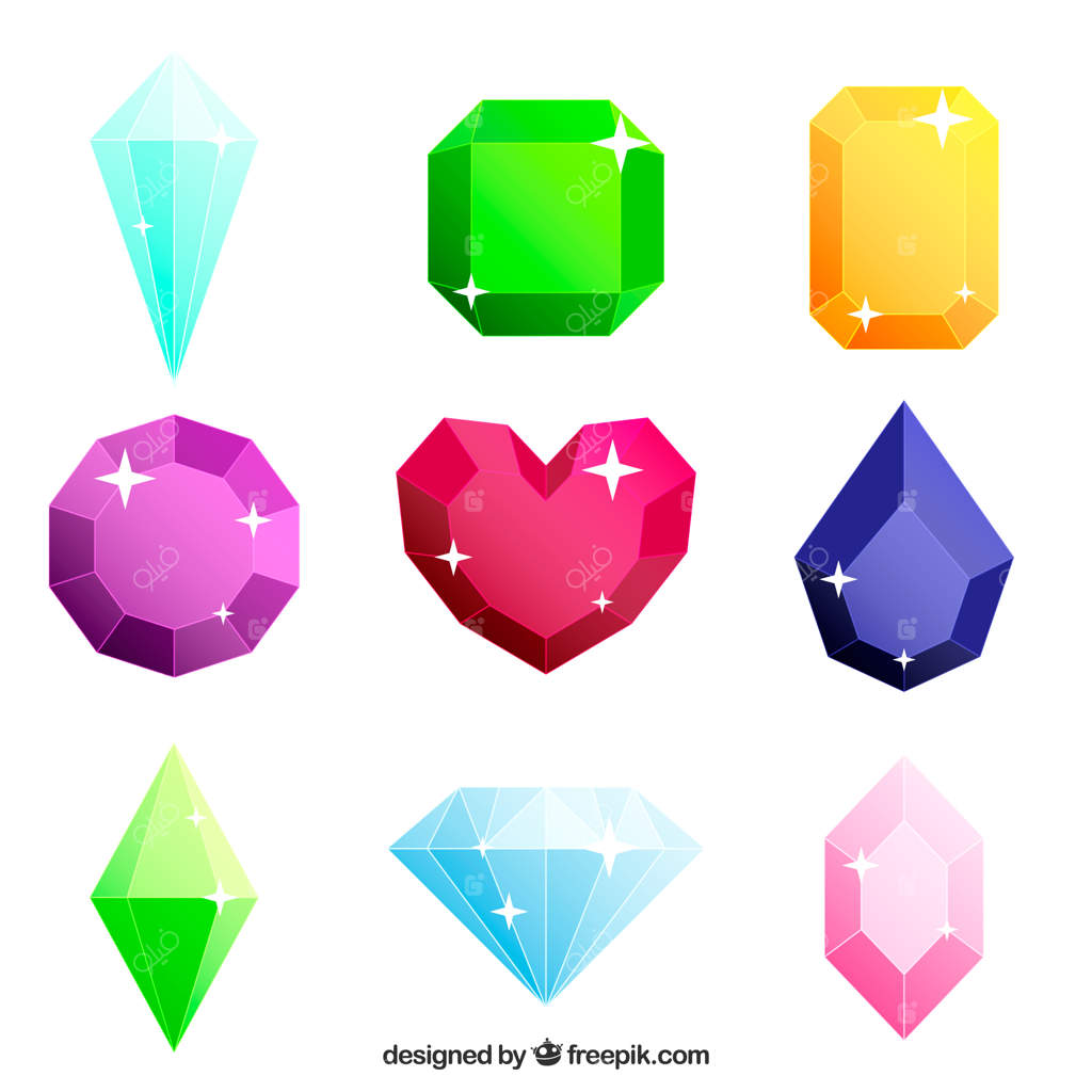 مجموعه‌ای از زیورآلات رنگارنگ