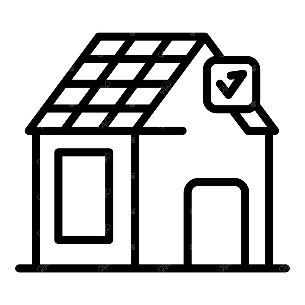 خانه‌ای با پنل‌های خورشیدی که گواهی کارایی انرژی دریافت می‌کند